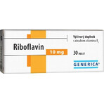 GENERICA Riboflavina 10 mg 1×30 tbl, integratore alimentare