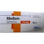 GENERICA Riboflavina 10 mg 1×30 tbl, integratore alimentare