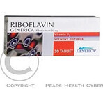 GENERICA Riboflavina 10 mg 1×30 tbl, integratore alimentare