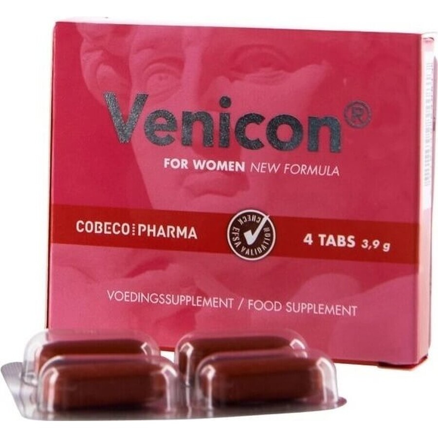 Cobeco comprimés aphrodisiaques Venicon Women 1×4 tbl, pour femmes