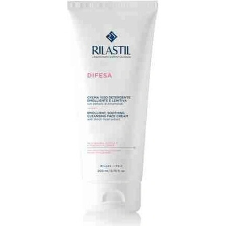 Rilastil Difesa Detergente viso emolliente per pelli sensibili 1×200 ml, crema mani