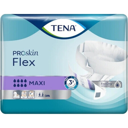 TENA Flex Maxi M 1×22 pezzi, slip per incontinenza con elastico in vita a sgancio rapido