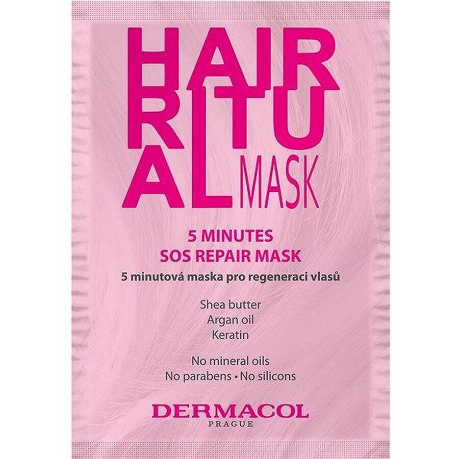 Dermacol HAIR RITUAL 5-minute mask for hair regeneration 1×15 ml