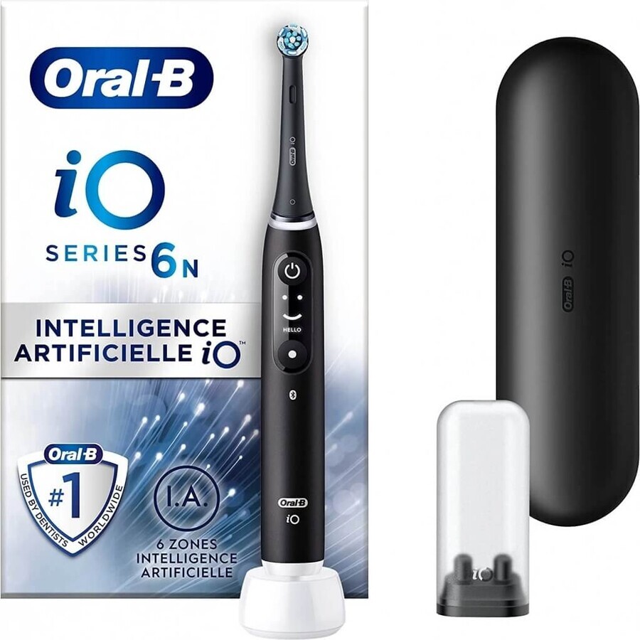 Oral B Oral B iO Series 6 Black 1×1 Electric Toothbrush, brosse à dents électrique