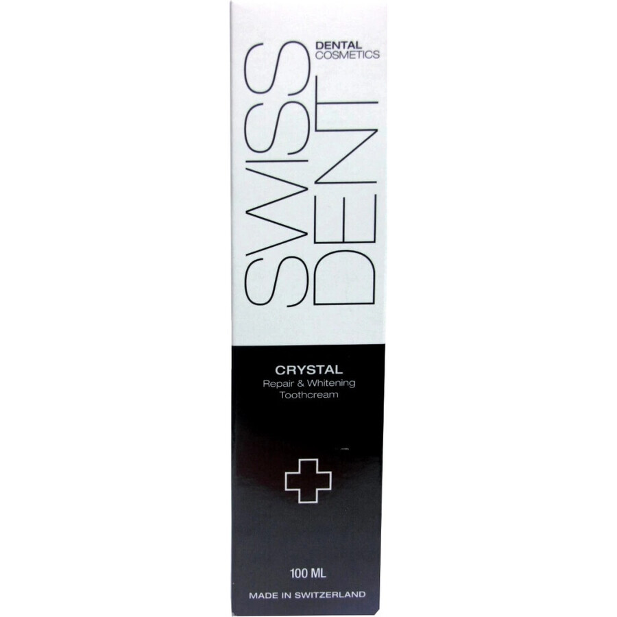 SWISSDENT CRYSTAL 1×100 ml crème dentaire régénératrice