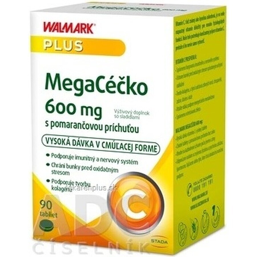 WALMARK Megacečko 600 mg orange 1×90 tbl, complément alimentaire