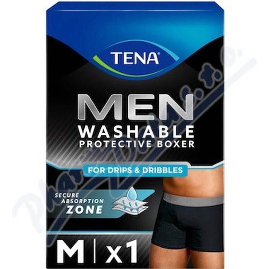 TENA Men Sous-vêtements lavables noir M OTC 1×1 pc, boxer absorbant