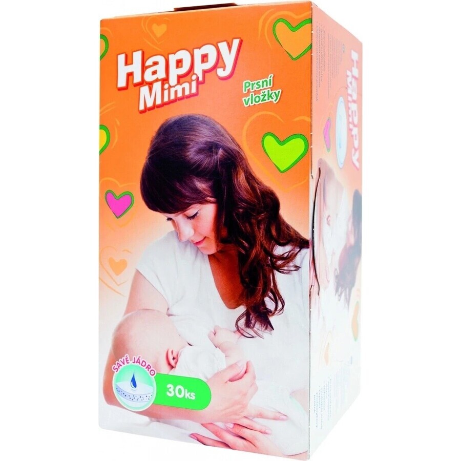 Tampoane pentru sân Happy Mimi 1×30 buc, tampoane pentru sân