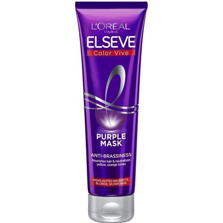 L'Oréal Paris Elseve Elseve Colour Vive Purple Mask 1×150 ml, maschera per capelli