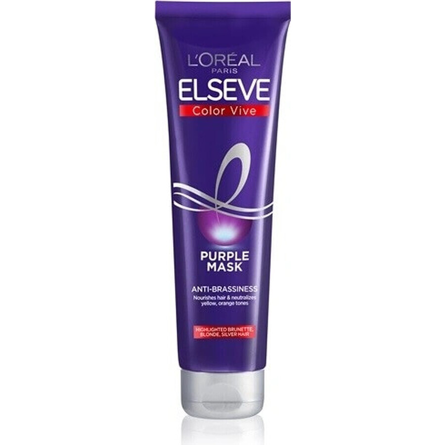 L'Oréal Paris Elseve Elseve Colour Vive Purple Mask 1×150 ml, maschera per capelli