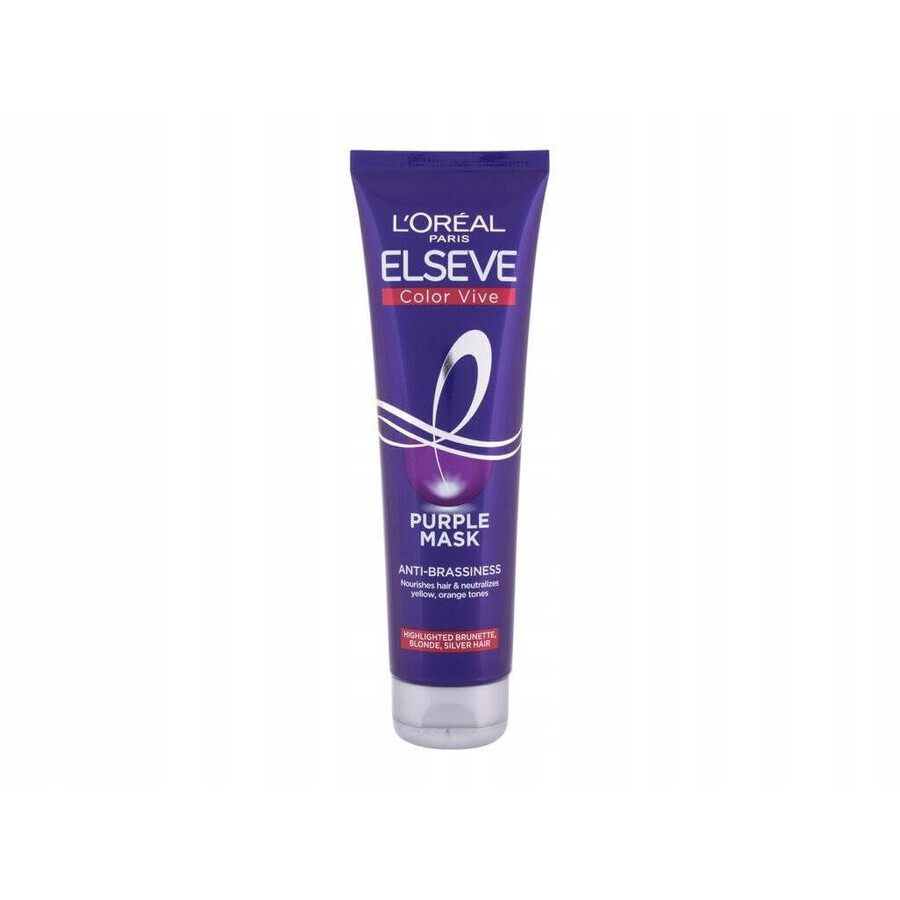 L'Oréal Paris Elseve Elseve Colour Vive Purple Mask 1×150 ml, maschera per capelli