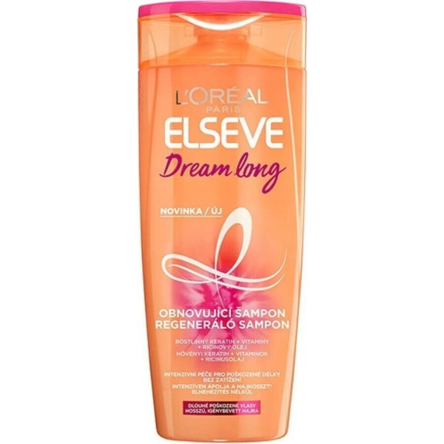 L'Oréal Paris Elseve Dream Long Renewing Shampoo 1×700 ml, ondersteuning haargroei