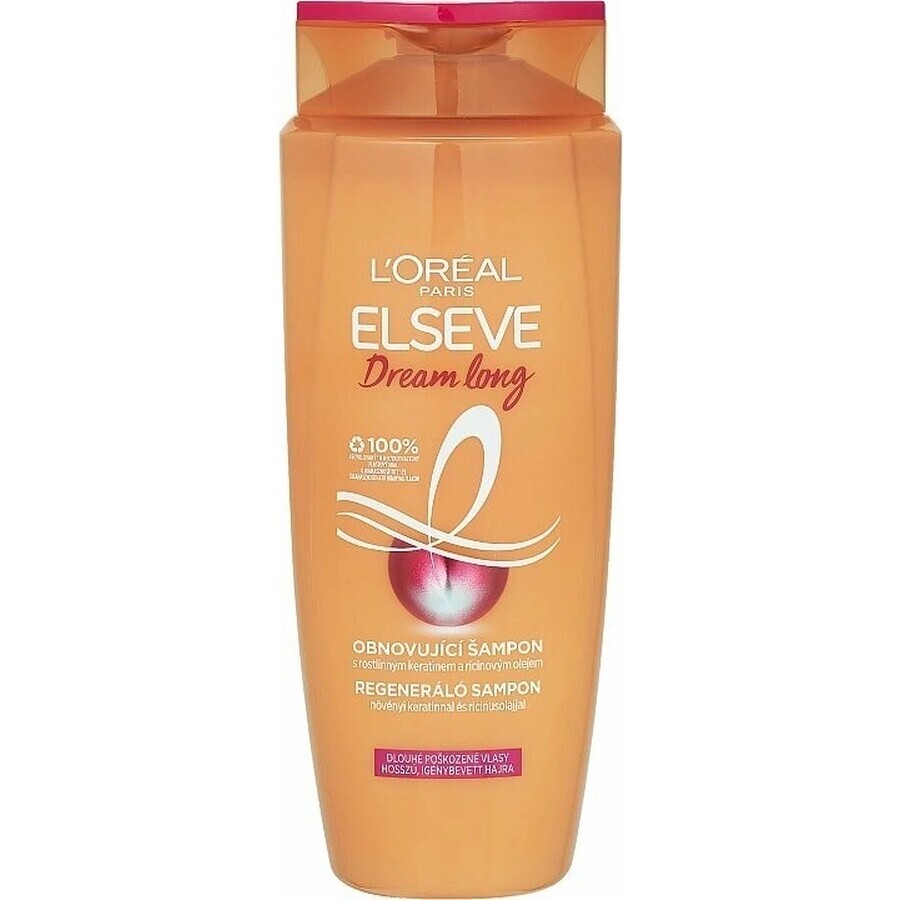 L'Oréal Paris Elseve Dream Long Renewing Shampoo 1×700 ml, ondersteuning haargroei