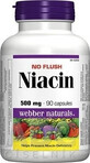 WEBBER NATURALS Niacin B3 500 mg non allerg&#232;ne ! 1&#215;90 cps, compl&#233;ment alimentaire