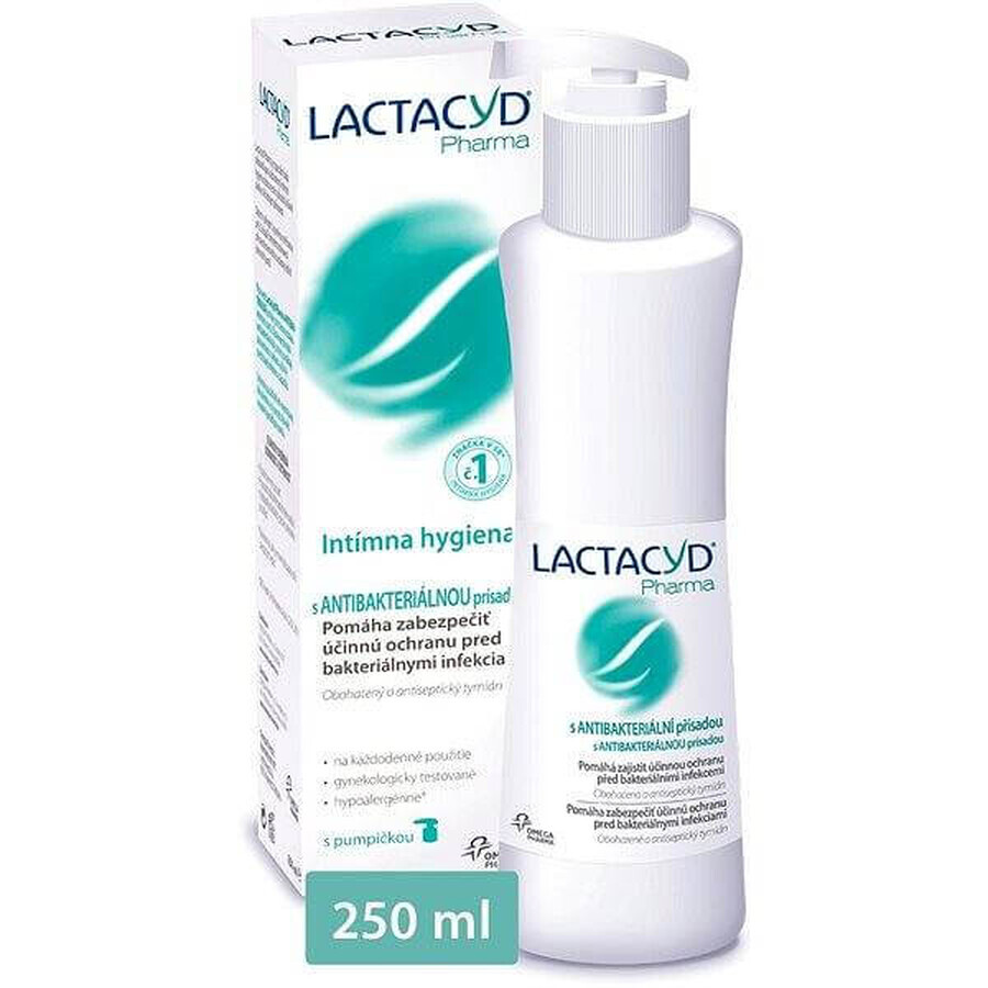 LACTACYD Pharma ANTIBACTERIAL 1×250 ml, hygiène intime