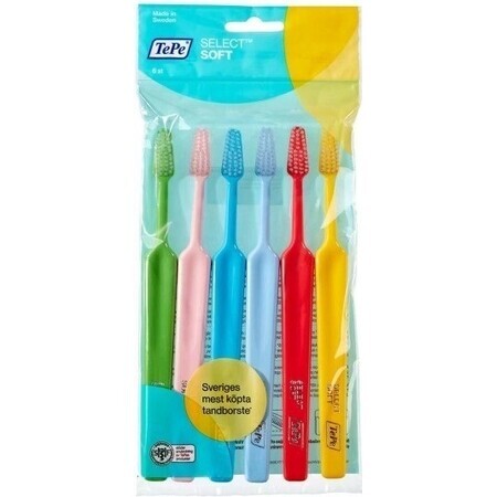 Toothbrush TePe Select X-soft 1×6 pcs, 4+2 free