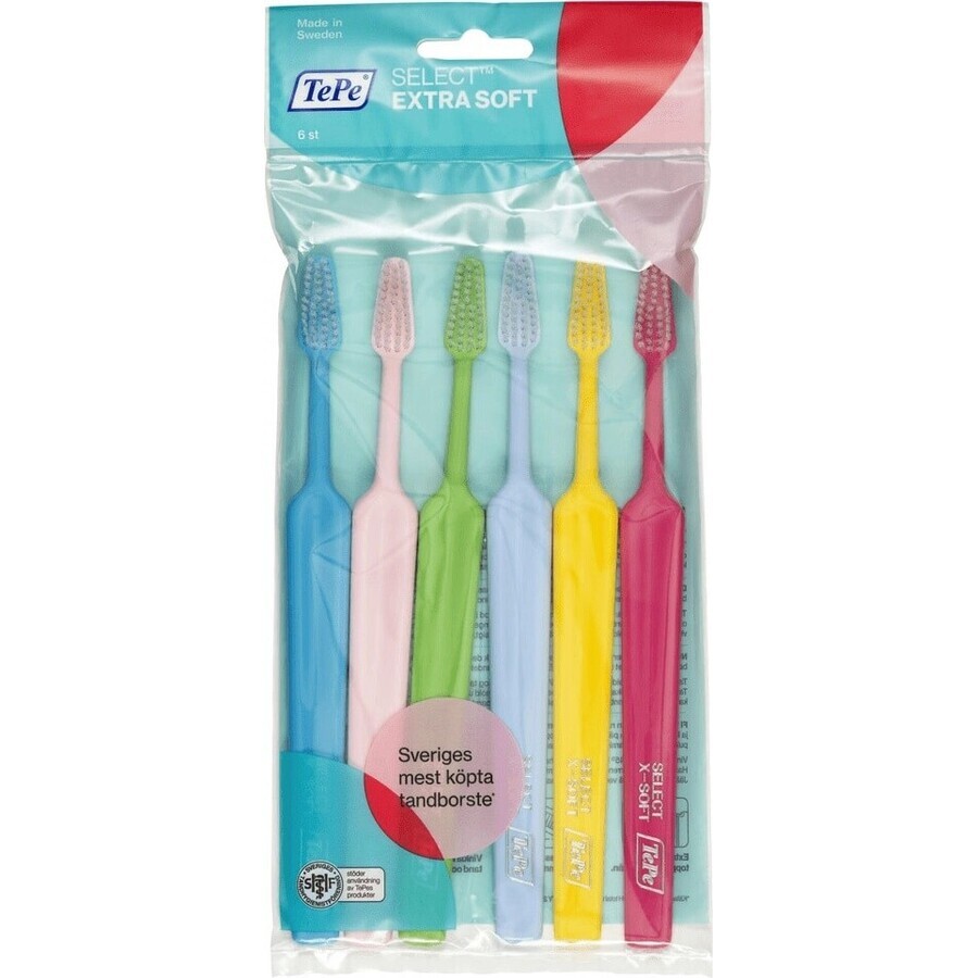 Toothbrush TePe Select X-soft 1×6 pcs, 4+2 free