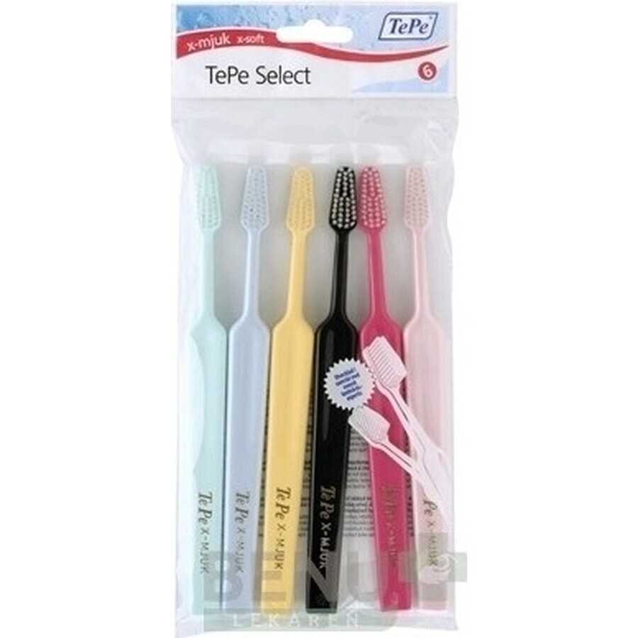 Toothbrush TePe Select X-soft 1×6 pcs, 4+2 free