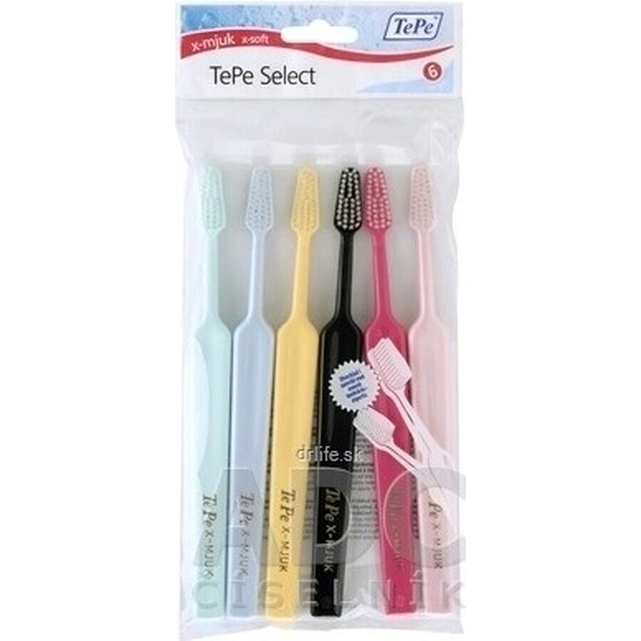 Toothbrush TePe Select X-soft 1×6 pcs, 4+2 free