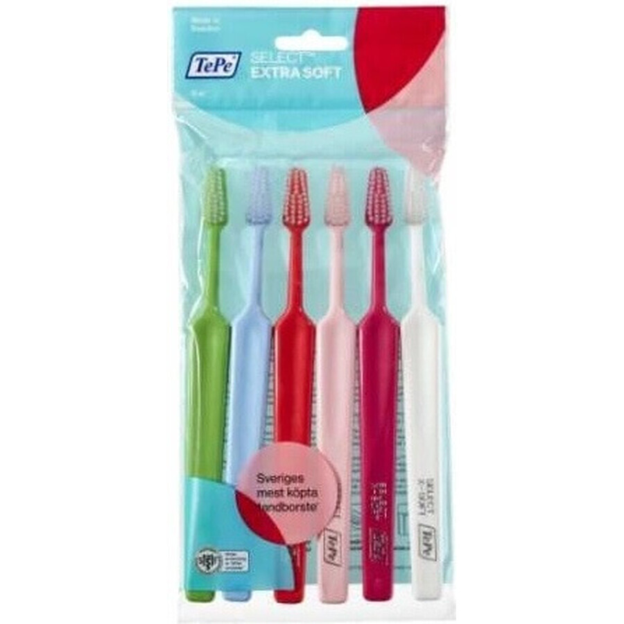 Toothbrush TePe Select X-soft 1×6 pcs, 4+2 free