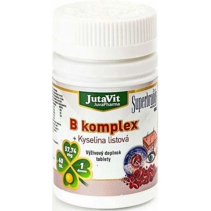 JutaVit B-complex + acide folique tbl 1x60 pcs