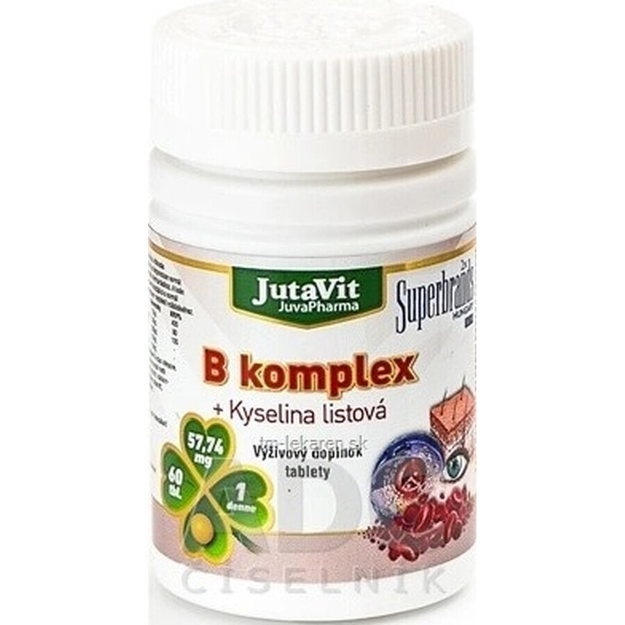 JutaVit B-complex + acide folique tbl 1x60 pcs