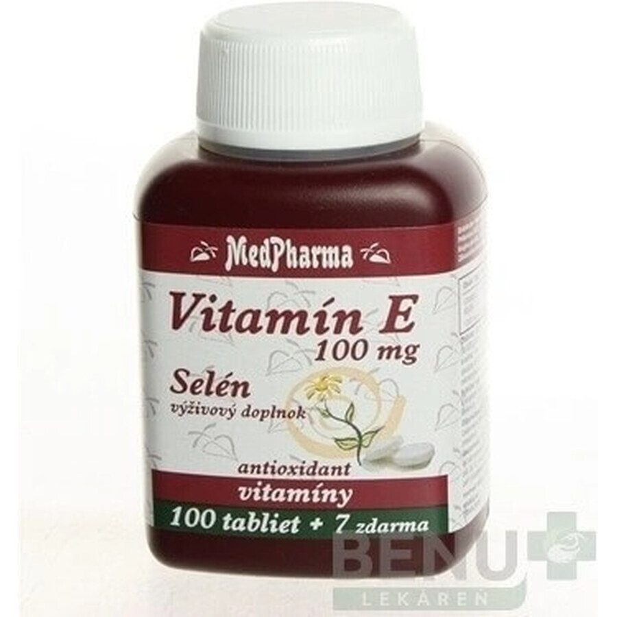 MedPharma VITAMINA E 100 1×107 cps, supliment alimentar