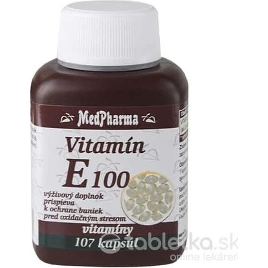 MedPharma VITAMINA E 100 1×107 cps, supliment alimentar