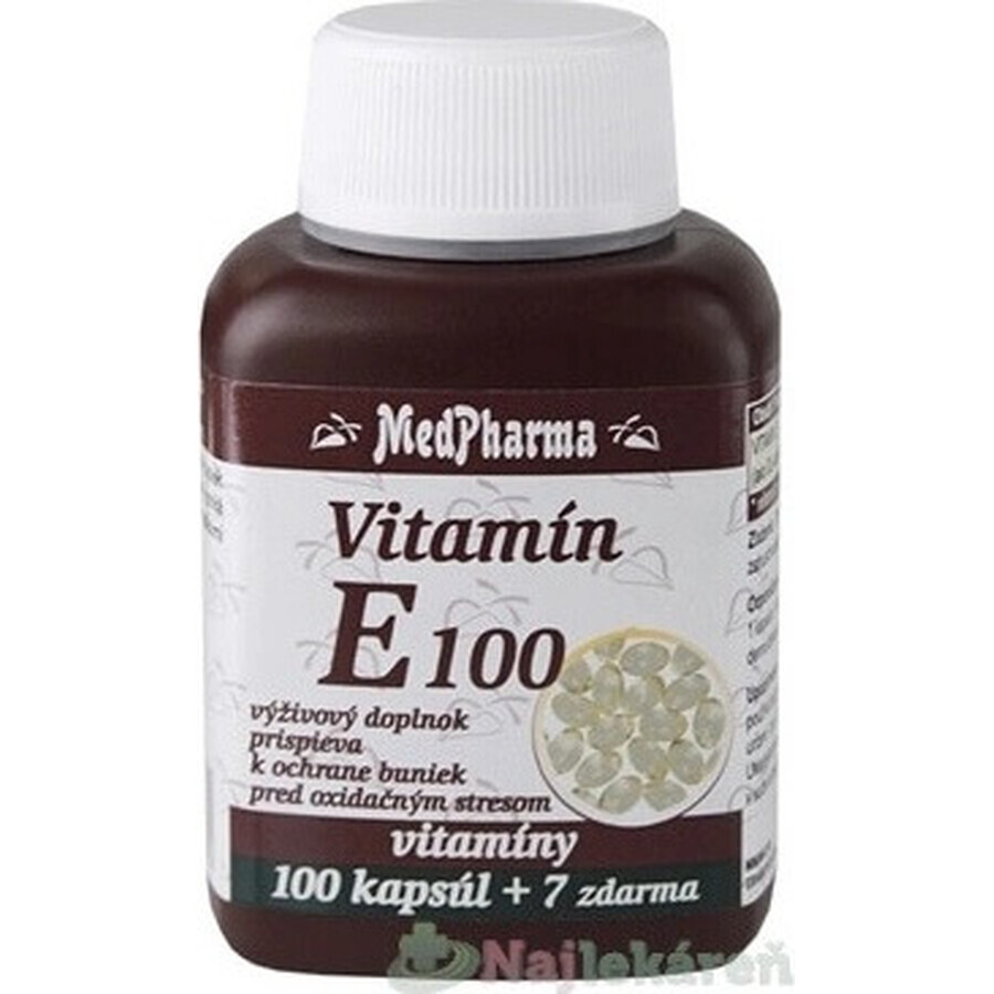 MedPharma VITAMINA E 100 1×107 cps, supliment alimentar