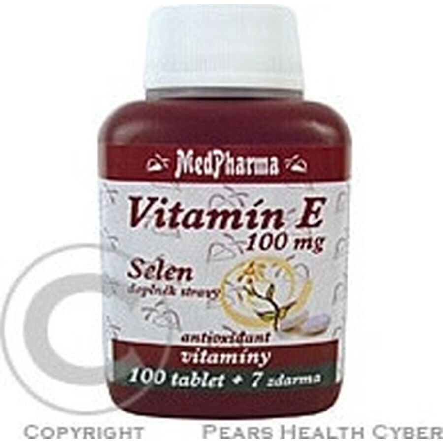 MedPharma VITAMINA E 100 1×107 cps, supliment alimentar