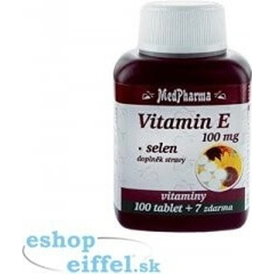 MedPharma VITAMINA E 100 1×107 cps, supliment alimentar