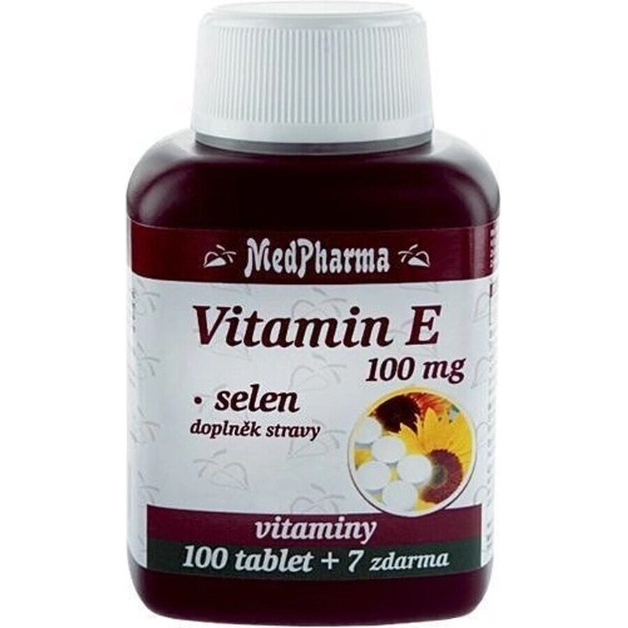 MedPharma VITAMINA E 100 1×107 cps, supliment alimentar