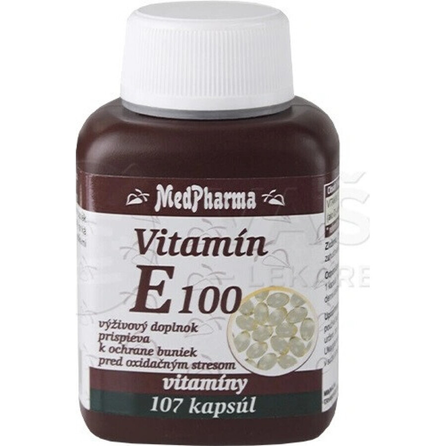 MedPharma VITAMINA E 100 1×107 cps, supliment alimentar