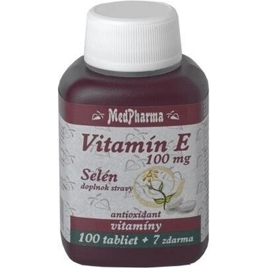 MedPharma VITAMINA E 100 1×107 cps, supliment alimentar