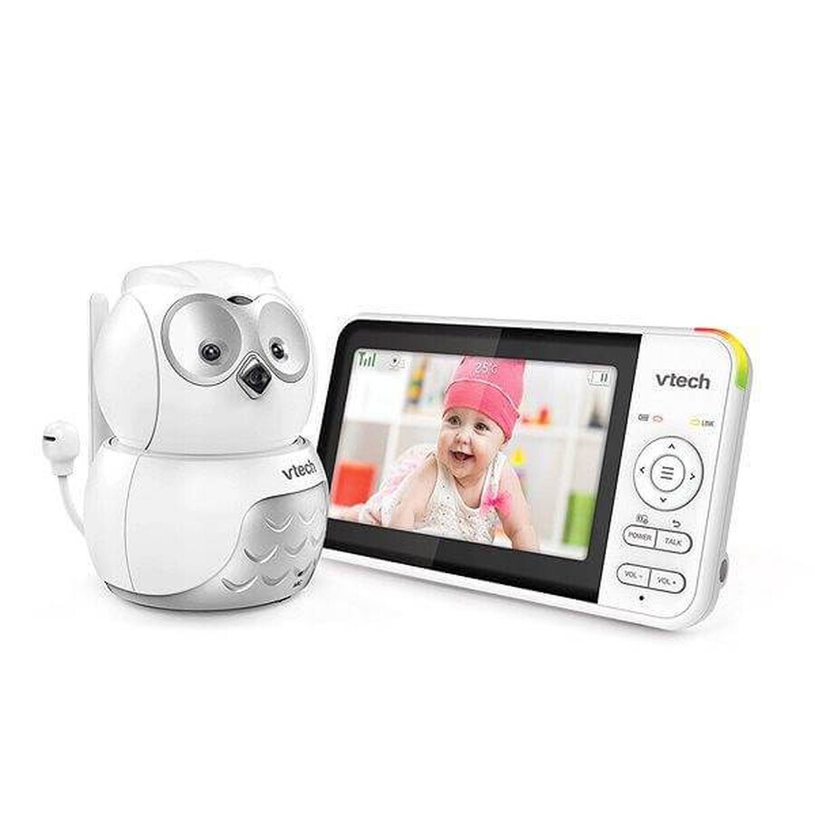 VTECH BM5550-OWL, baby sitter vidéo Owl avec écran 5" et caméra pivotante 1×1pc, baby sitter