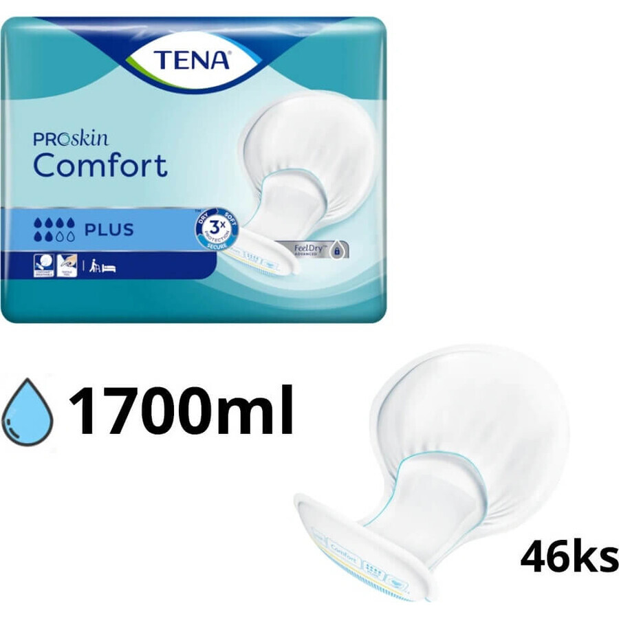 TENA Comfort Plus 1×46 pezzi, pannolini con inserti