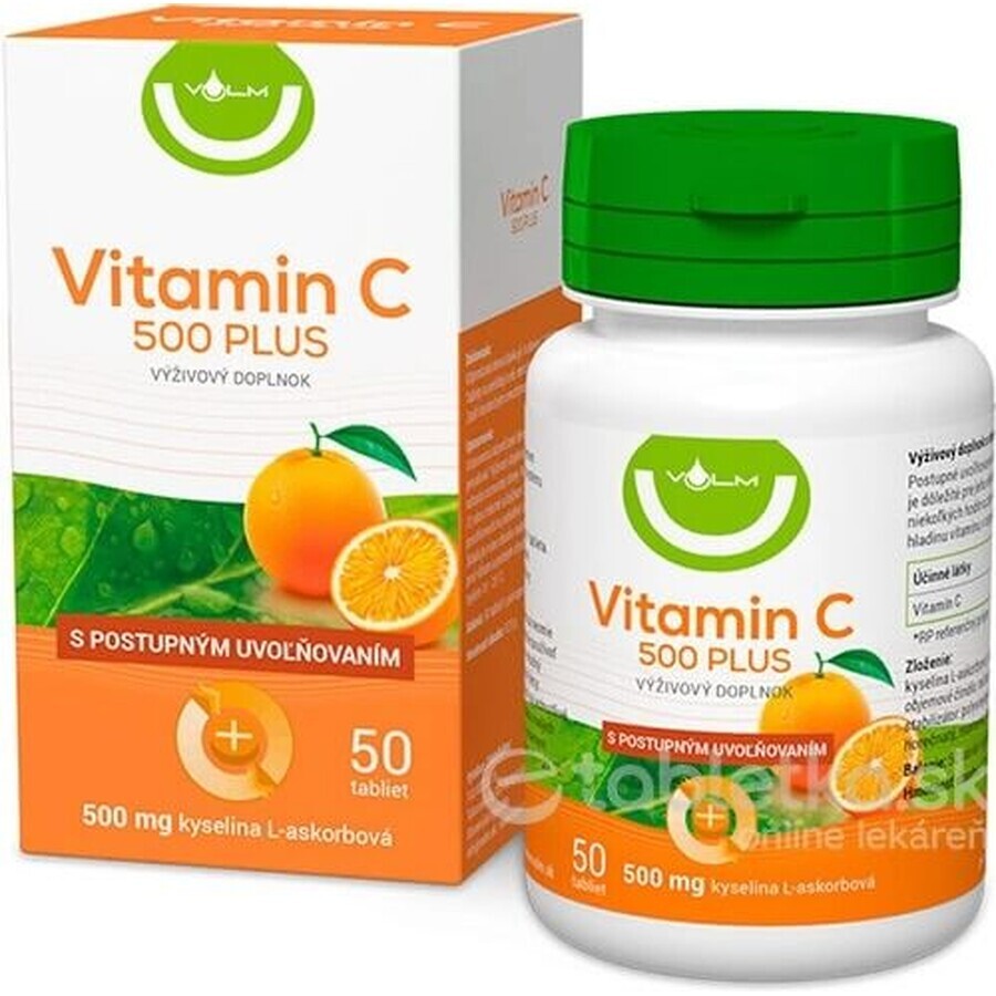 VULM Vitamin C 500 PLUS 1×50 tbl, Vitamin C