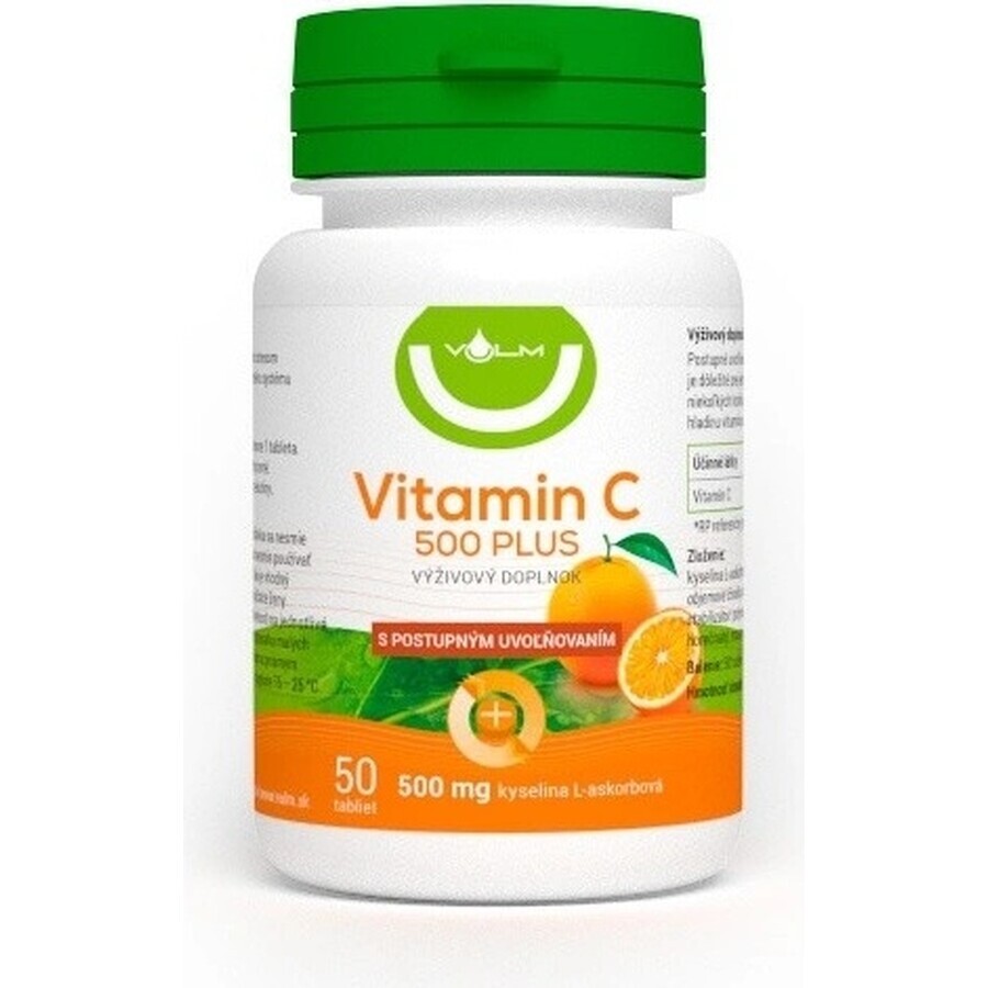 VULM Vitamin C 500 PLUS 1×50 tbl, Vitamin C