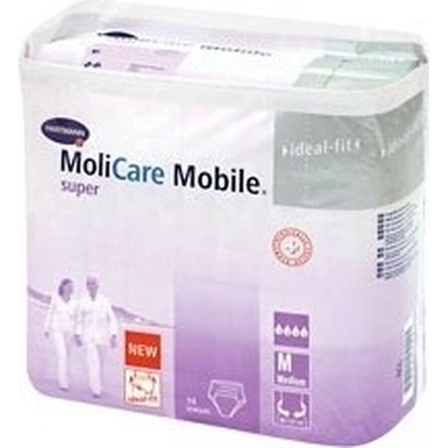 MoliCare MOBILE Super M (Medium) 1×14 Stück, Babywindeln