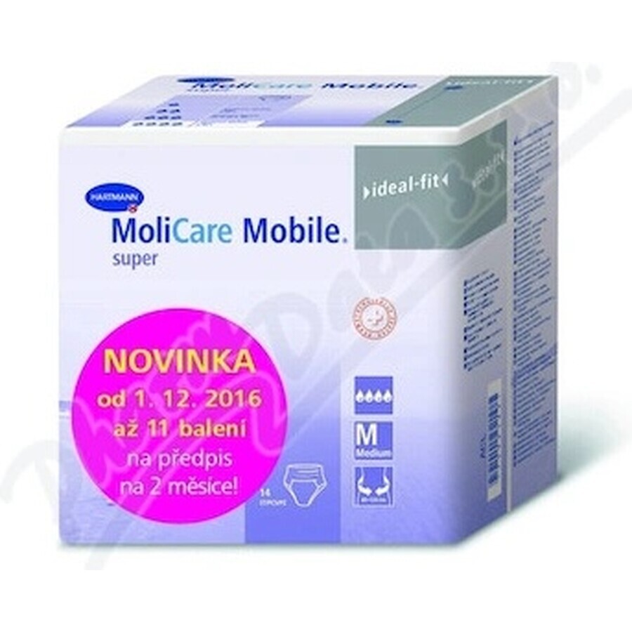 MoliCare MOBILE Super M (Medium) 1×14 Stück, Babywindeln