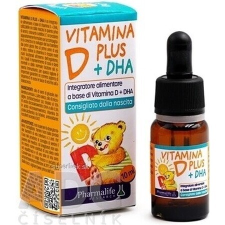 FITOBIMBI VITAMINE D PLUS DHA 1x10 ml, complément alimentaire