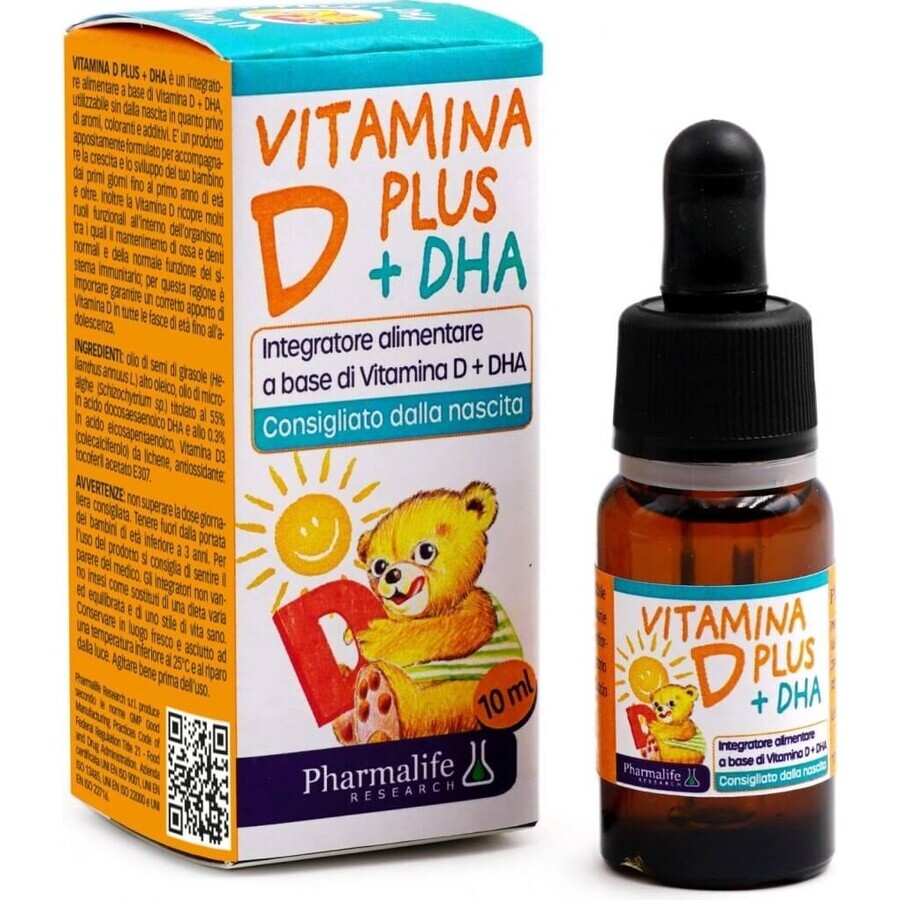 FITOBIMBI VITAMINE D PLUS DHA 1x10 ml, complément alimentaire