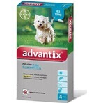 Advantix Spot-on pour chiens de 4 à 10 kg (4 pipettes) 4x1 ml