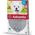 Advantix Spot-on pour chiens de 4 à 10 kg (4 pipettes) 4x1 ml