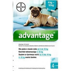 Advantix Spot-on pour chiens de 4 à 10 kg (4 pipettes) 4x1 ml