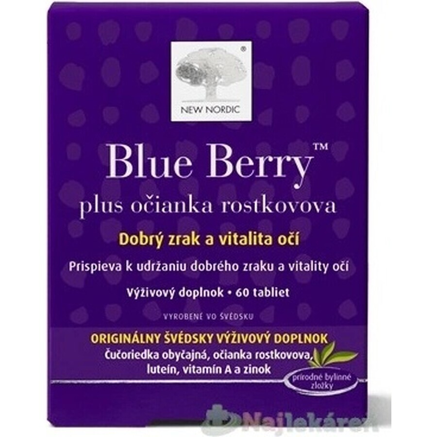 NUEVO NORDIC Blue Berry 1×60 tbl, complemento alimenticio