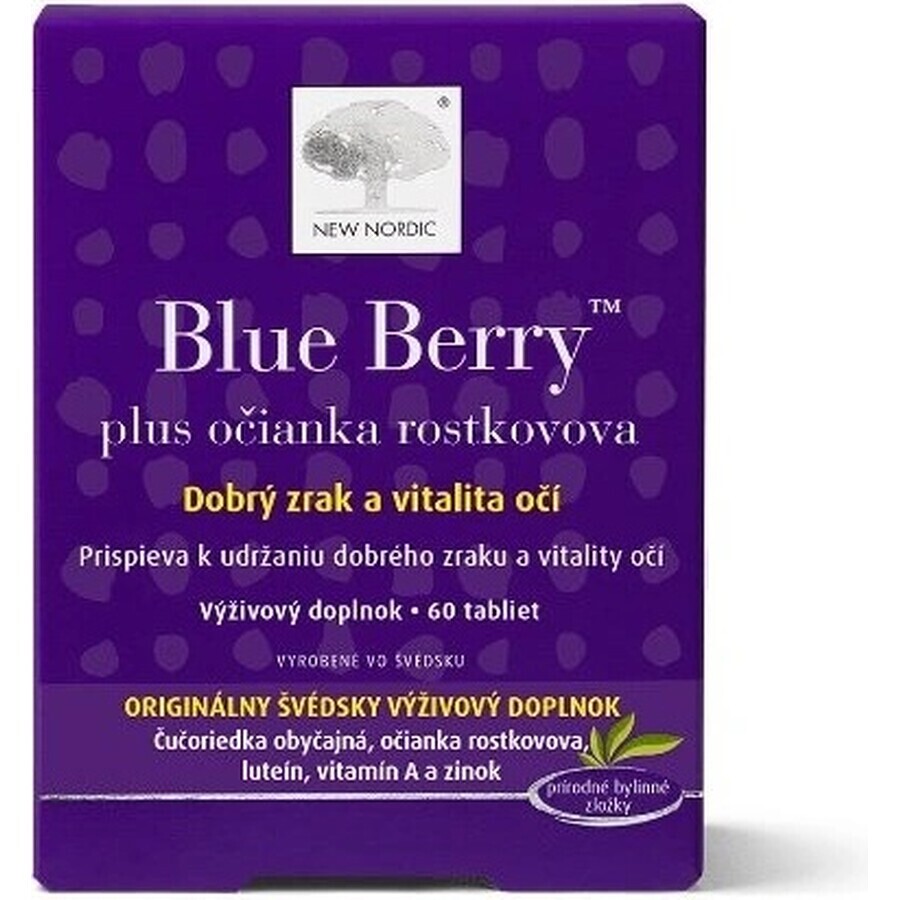 NUEVO NORDIC Blue Berry 1×60 tbl, complemento alimenticio