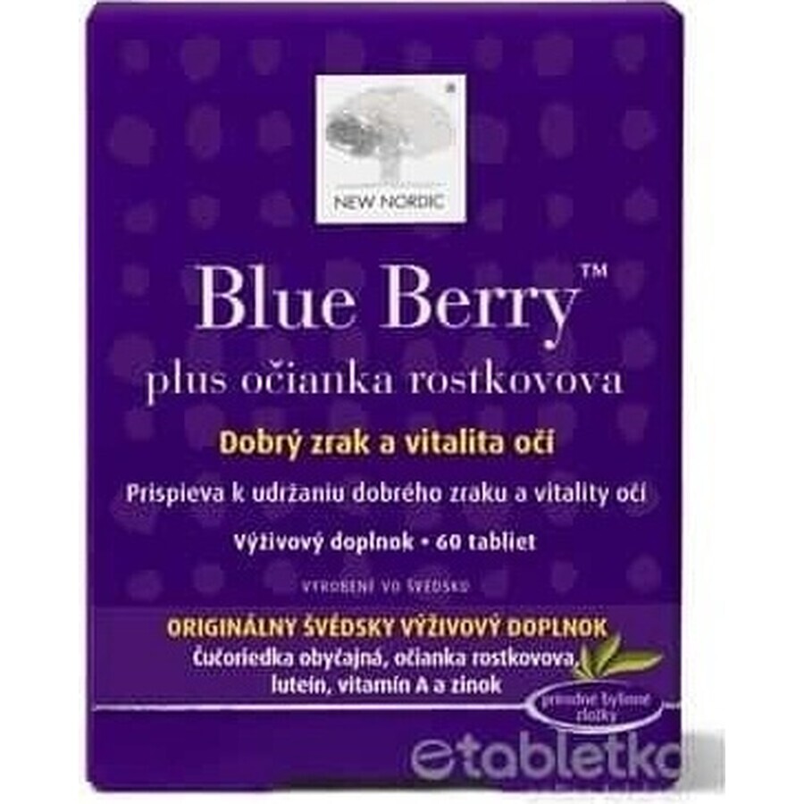 NUEVO NORDIC Blue Berry 1×60 tbl, complemento alimenticio