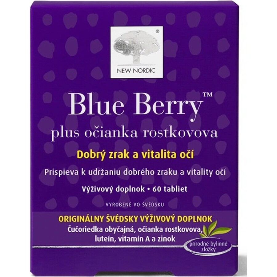 NUEVO NORDIC Blue Berry 1×60 tbl, complemento alimenticio