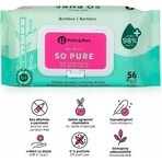 PETITE&MARS Wet wipes SO PURE bamboo biodegradable plastic free 56 pcs 1×56 pcs, wet wipes